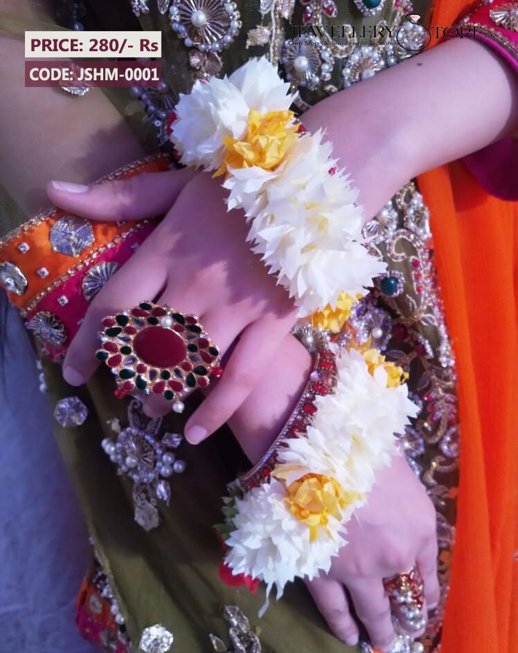 Hand Made Gajra Flower Kangan Bracelet J S Jewellery Store Pk