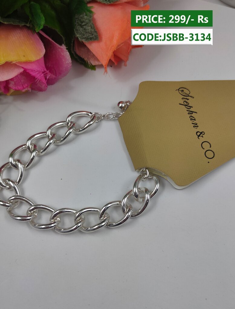 Buy Ishtyle Adda Blue Stone Silver Bracelet For Men | Salman Khan Bracelet  | Free size at Amazon.in